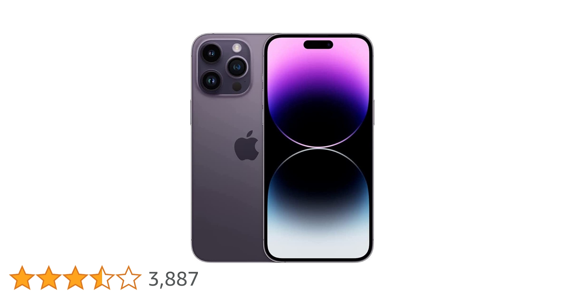 Apple iPhone 14 Pro Max, 1TB, Deep Purple - Unlocked (Renewed